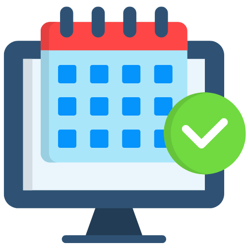 Calendar icon for online booking